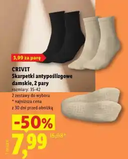Lidl CRIVIT Skarpetki antypoślizgowe damskie oferta