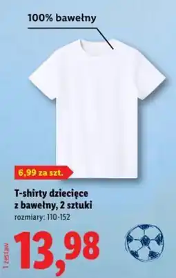 Lidl T-shirty dziecięce z bawełny oferta