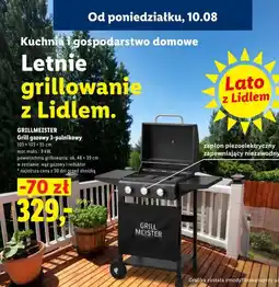 Lidl Grill gazowy 3-palnikowy Grillmeister oferta