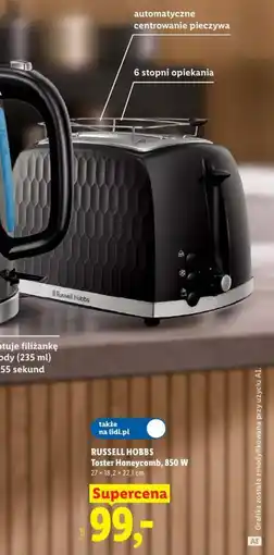 Lidl Russell Hobbs Toster Honeycomb oferta