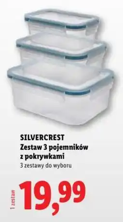 Lidl SILVERCREST Zestaw 3 pojemników z pokrywkami oferta