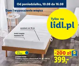 Lidl LIVARNO HOME 7-strefowy materac z zimnej pianki, H2 oferta