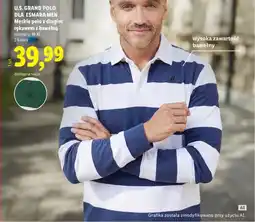 Lidl U.S. GRAND POLO DLA ESMARA MEN męskie polo z długim rękawem z bawełną oferta
