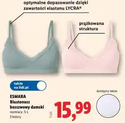 Lidl ESMARA Biustonosz bezszwowy damski oferta