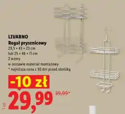 Lidl LIVARNO Regał prysznicowy oferta