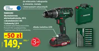 Lidl Akumulatorowa wiertarkowkrętarka PARKSIDE oferta