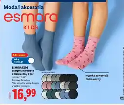 Lidl Skarpetki dziecięce z biobawełną Esmara Kids oferta