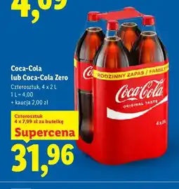 Lidl Napój gazowany Coca-Cola Zero 4-pak oferta