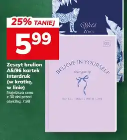 Hitpol Zeszyt brulion A5 96 kartek Interdruk w kratkę oferta