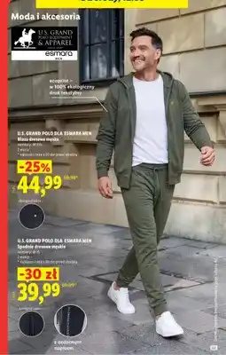 Lidl Bluza dresowa męska U.S. Grand Polo dla Esmara Men oferta