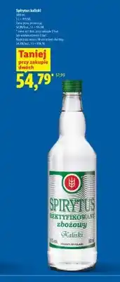 Lidl Spirytus rektyfikowany zbożowy Kaliski oferta