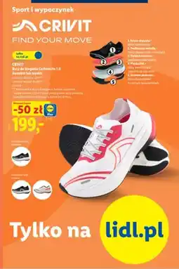 Lidl Buty do biegania damskie CRIVIT CarbonLite 1,0 oferta
