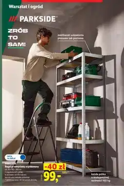 Lidl Regał przemysłowy ocynkowany Parkside oferta