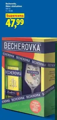 Lidl Likier Becherovka z kieliszkiem oferta