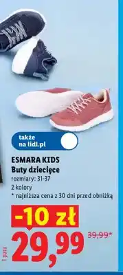 Lidl Buty dziecięce ESMARA KIDS oferta