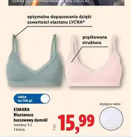 Lidl Biustonosz bezszwowy damski Esmara oferta