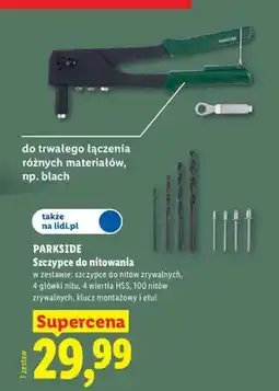 Lidl Szczypce do nitowania Parkside oferta