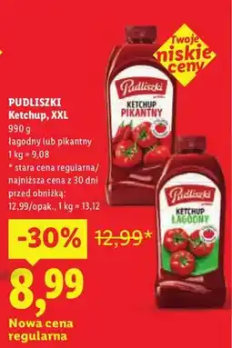 Lidl Ketchup pikantny Pudliszki XXL oferta