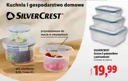 Lidl Zestaw 3 pojemników okrągłych z pokrywkami Silvercrest oferta
