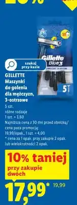Lidl Maszynki do golenia dla mężczyzn Gillette Blue3 Slalom oferta