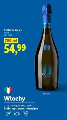 Lidl Wino musujące Volli Extra Dry 5,5 oferta