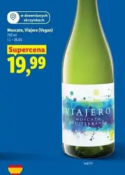 Lidl Wino białe Viajero Moscato oferta