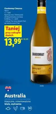 Lidl Wino białe wytrawne Chardonnay Cimarosa oferta