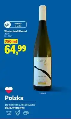 Lidl Wino białe Winnica Korol Hibernal oferta