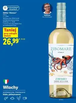 Lidl Wino białe półwytrawne Zibibbo Zibomare oferta