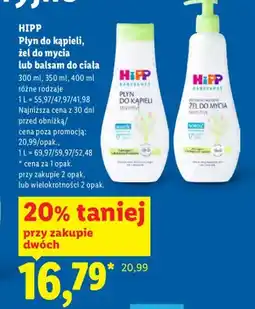 Lidl Balsam do ciała dla dzieci HiPP Babysanft oferta