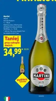 Lidl Wino musujące Martini Prosecco oferta