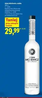 Lidl Wódka Adam Mickiewicz oferta