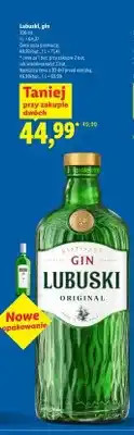 Lidl Gin Lubuski Original oferta