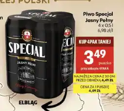 Delikatesy Centrum Piwo Specjal Jasny Pełny 4-pak oferta