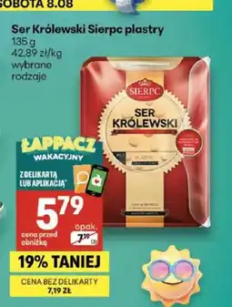 Delikatesy Centrum Ser żółty Królewski Sierpc plastry oferta