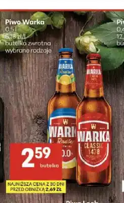 Delikatesy Centrum Piwo bezalkoholowe Warka Radler oferta