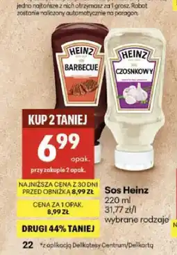 Delikatesy Centrum Sos Heinz Barbecue oferta