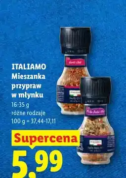 Lidl Mieszanka przypraw w młynku ITALIAMO Bella Italia oferta