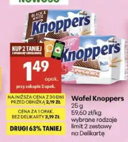 Delikatesy Centrum Wafel Knoppers Black & White oferta