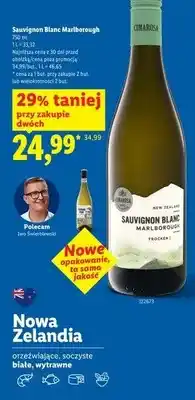 Lidl Wino białe wytrawne Sauvignon Blanc Marlborough Cimarosa oferta