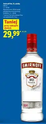 Lidl Wódka Smirnoff No. 21 oferta