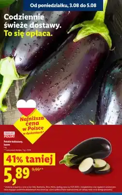 Lidl Bakłażany polskie luzem oferta