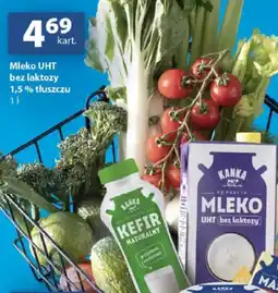 Delikatesy Centrum Mleko UHT bez laktozy 1,5% tłuszczu Kanka oferta