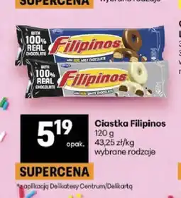 Delikatesy Centrum Ciastka Filipinos w białej czekoladzie oferta