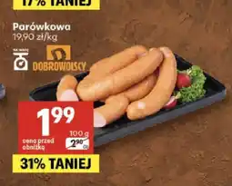 Delikatesy Centrum Kiełbasa parówkowa Dobrowolscy oferta