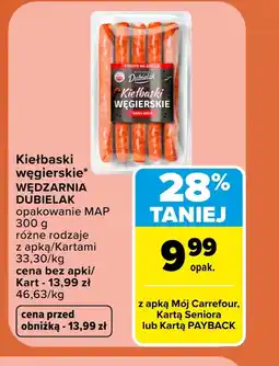 Carrefour Market Kiełbaski Wędzarnia Dubielak oferta