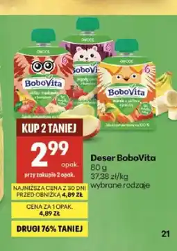 Delikatesy Centrum Deser owocowy BoboVita jagody i jabłko z bananem oferta