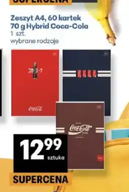 Delikatesy Centrum Zeszyt A4 60 kartek 70 g Hybrid Coca-Cola oferta