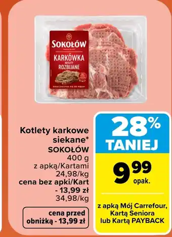 Carrefour Kotlety Sokołów oferta