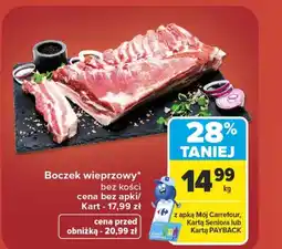 Carrefour Market Boczek wieprzowy Carrefour oferta